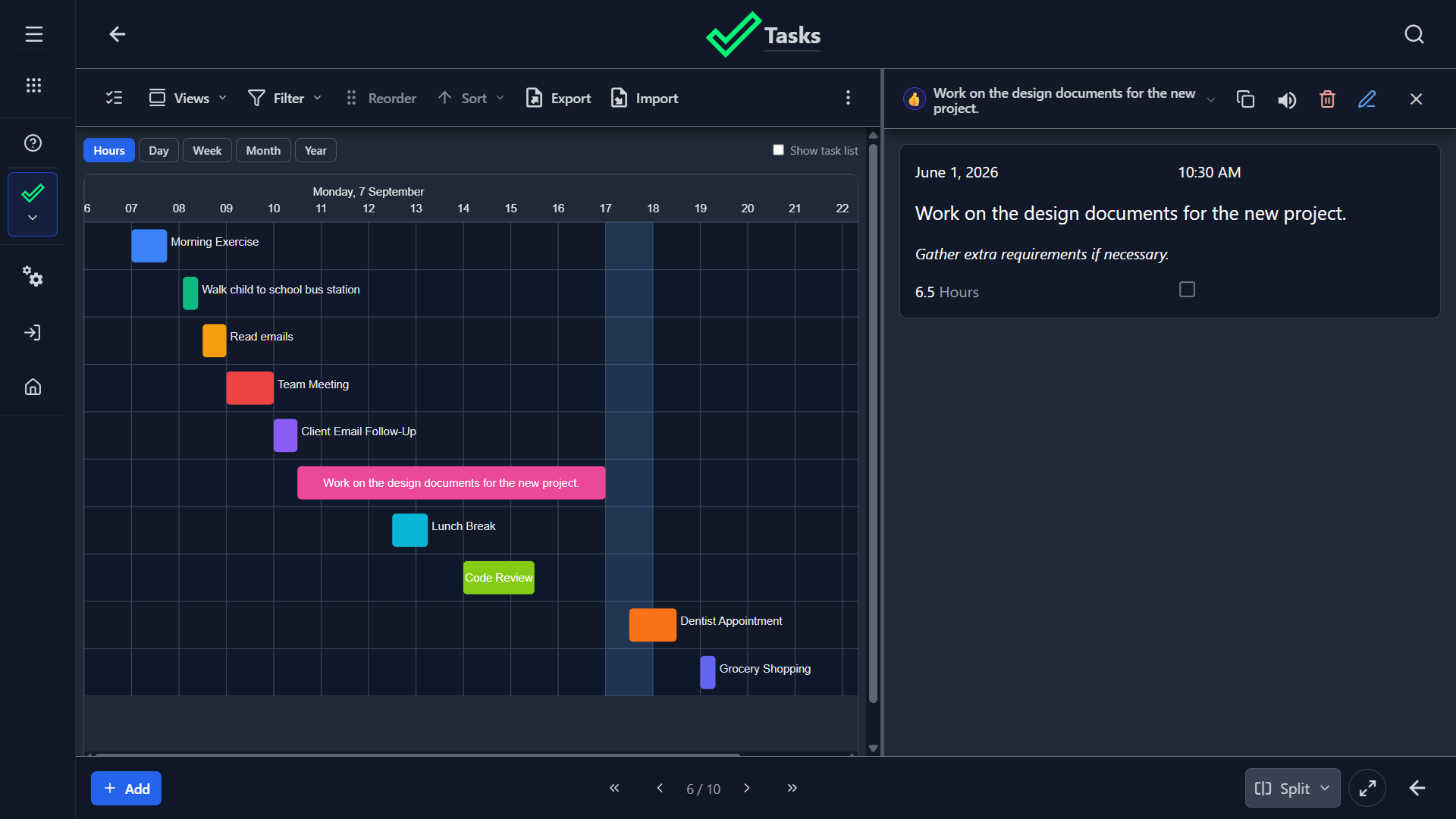 Lixcel tasks app