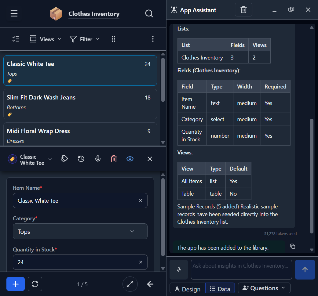 App Assistant build process step 6