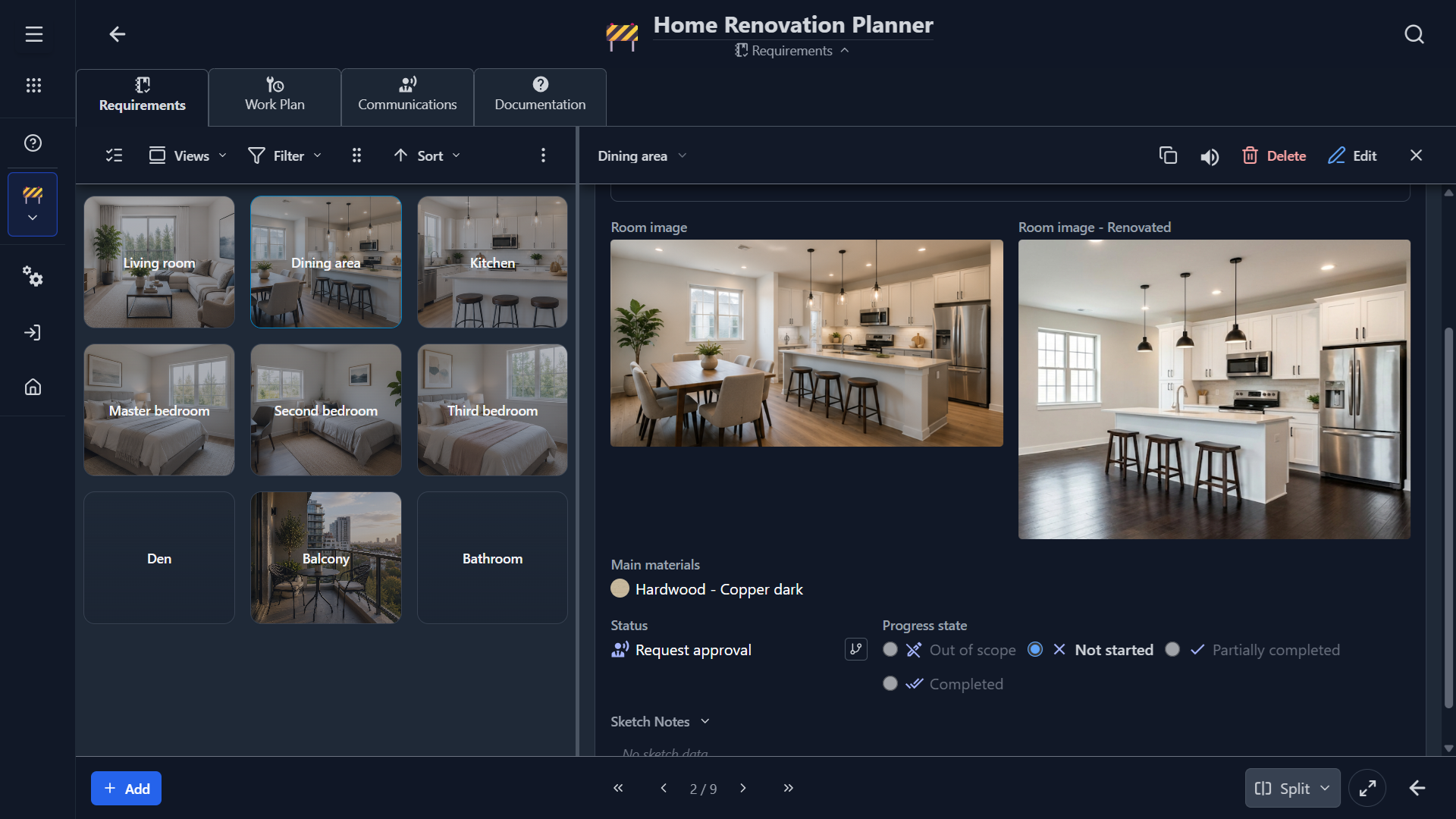 Lixcel renovation planner app